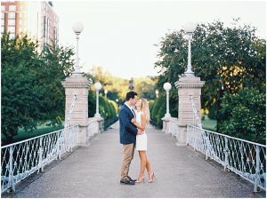 Boston Film Wedding photographer, Boston public garden engagement session, Catherine Threlkeld Photography