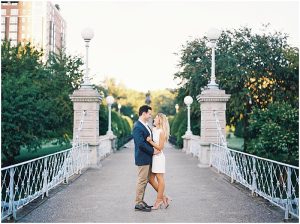 Boston Film Wedding photographer, Boston public garden engagement session, Catherine Threlkeld Photography