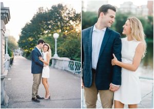 Boston Film Wedding photographer, Boston public garden engagement session, Catherine Threlkeld Photography