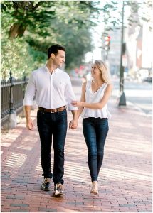 Boston Film Wedding photographer, Boston public garden engagement session, Catherine Threlkeld Photography