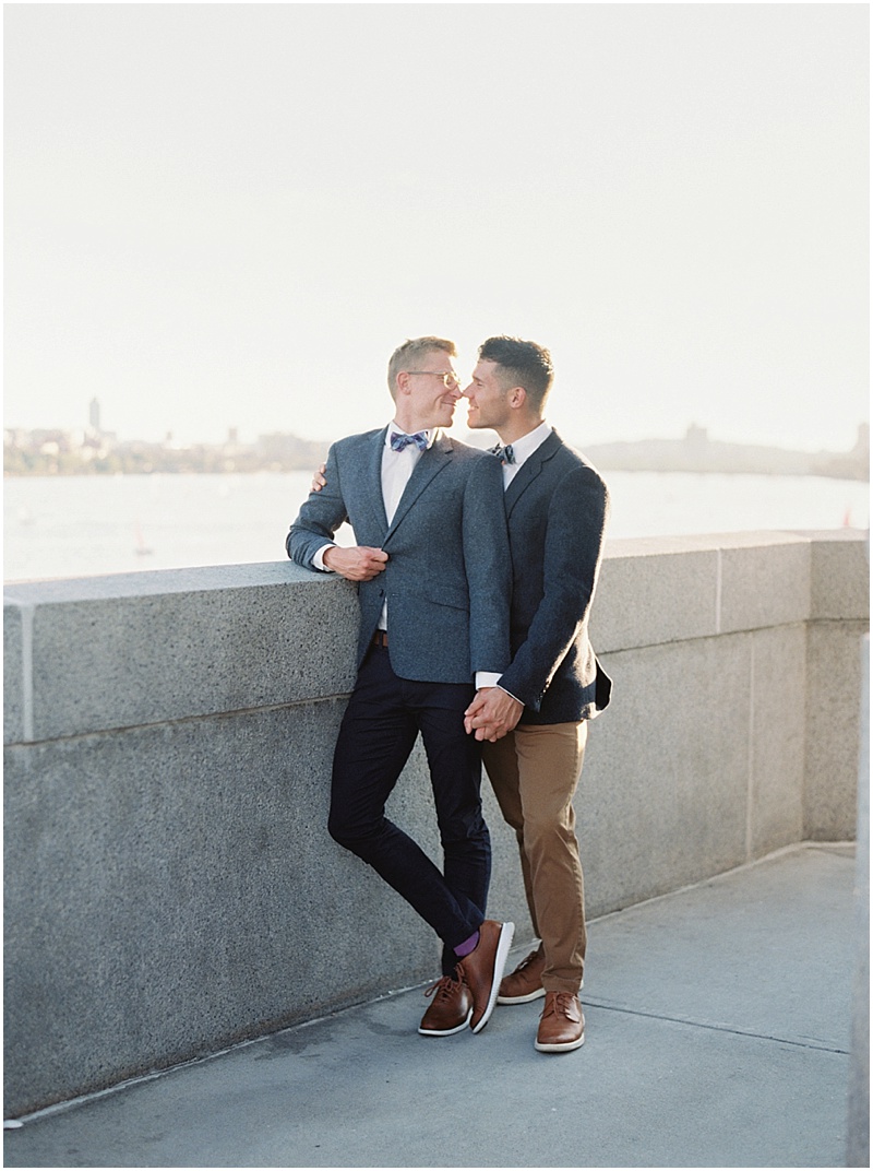 gay engagement session