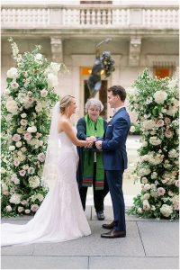 Boston wedding at the Public Library