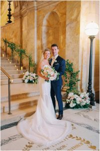 Boston wedding at the Public Library