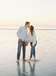 Gloucester beach engagement session