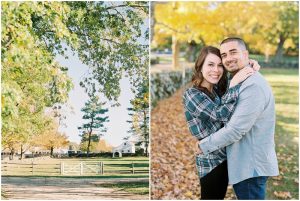 New England fall engagement session