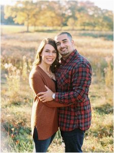 New England fall engagement session