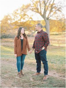 New England fall engagement session