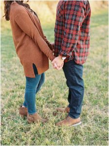 New England fall engagement session
