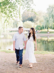 Boston Public Garden engagement
