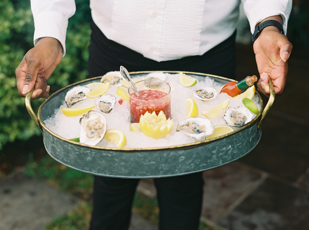 Oyster cocktail hour